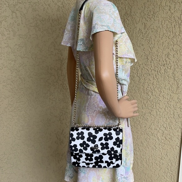 Kate Spade remi graphic blooms flap chain crossbody - Picture 10 of 16